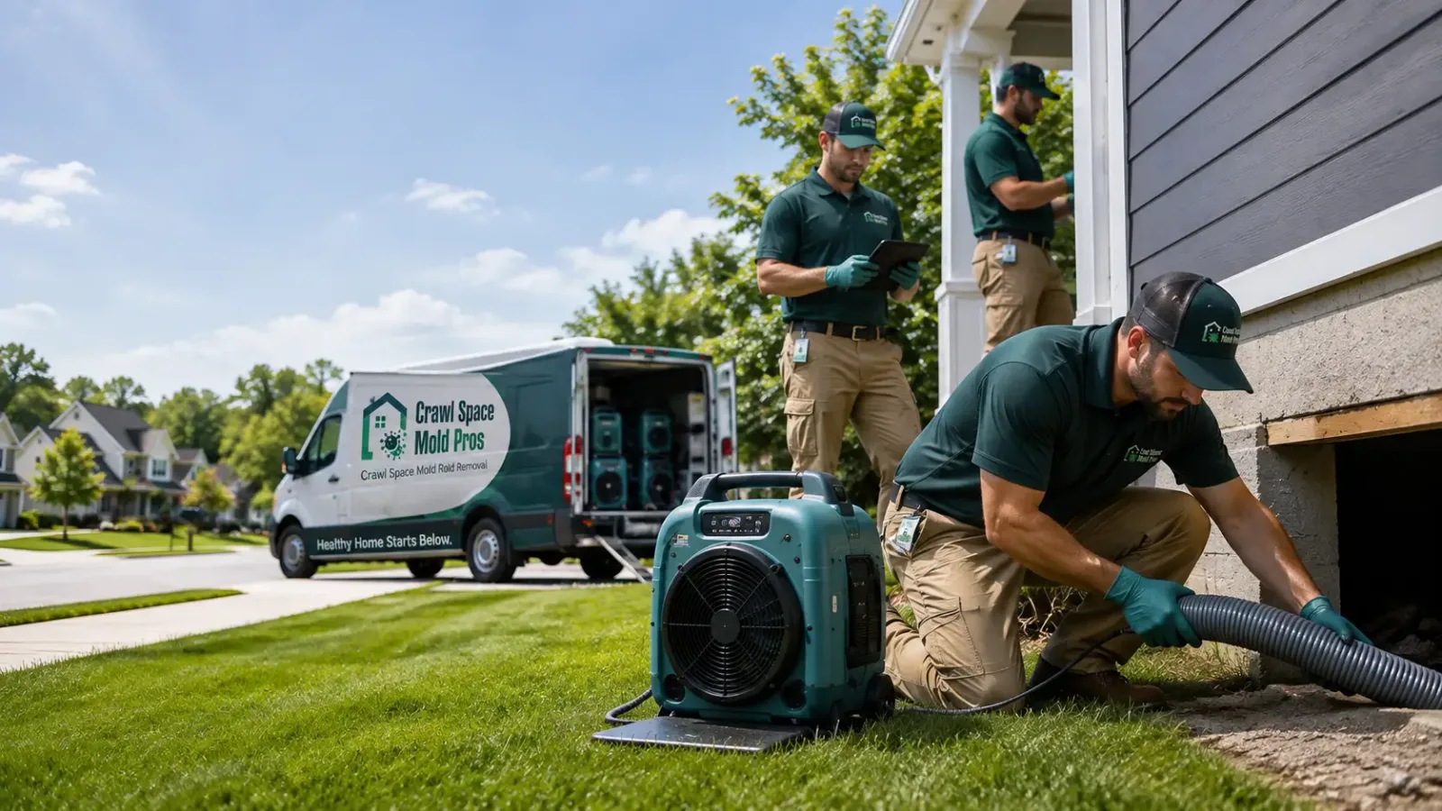 Crawl Space Mold Removal in Lomira, WI